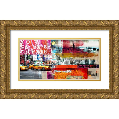 Urbana I Gold Ornate Wood Framed Art Print with Double Matting by Farrell, Terry