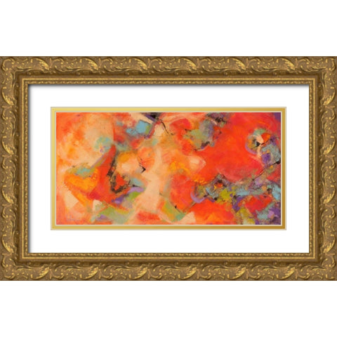 Piacevoli emozioni Gold Ornate Wood Framed Art Print with Double Matting by Marzari, Tebo