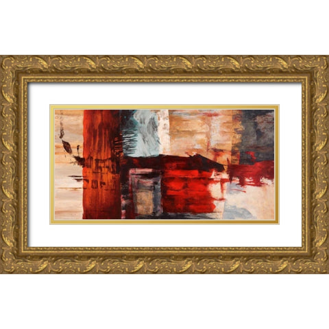 Breathe Gold Ornate Wood Framed Art Print with Double Matting by Taylor, Heather