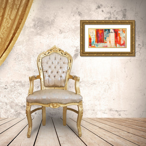 Bangalore Gold Ornate Wood Framed Art Print with Double Matting by Taylor, Heather