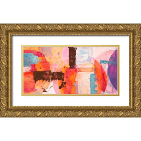 Samsara Gold Ornate Wood Framed Art Print with Double Matting by Taylor, Heather