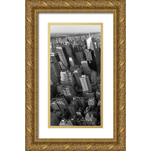 Skyscrapers in Manhattan I Gold Ornate Wood Framed Art Print with Double Matting by Ratsenskiy, Vadim