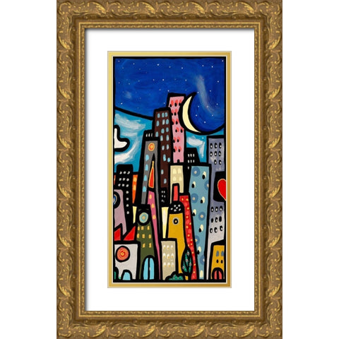 Quando soffia il vento II Gold Ornate Wood Framed Art Print with Double Matting by Wallas