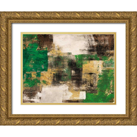 A Dream in Green Gold Ornate Wood Framed Art Print with Double Matting by Aprile, Alessio