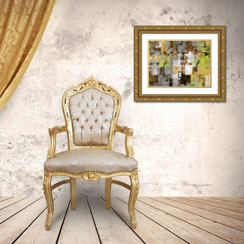 Forest in Springtime Gold Ornate Wood Framed Art Print with Double Matting by Aprile, Alessio