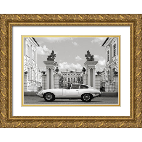 Princess at the Palace (detail) Gold Ornate Wood Framed Art Print with Double Matting by Gasoline Images