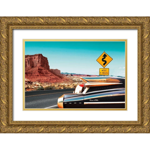 Coupe de Ville Gold Ornate Wood Framed Art Print with Double Matting by Gasoline Images