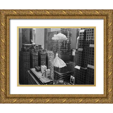 Head over Heels Gold Ornate Wood Framed Art Print with Double Matting by Lauren, Julian