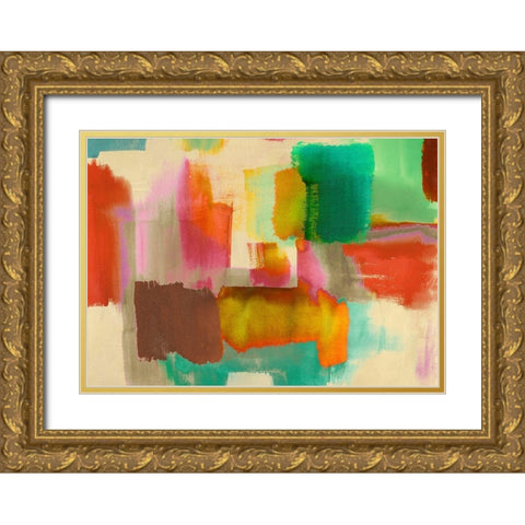 Colorful Sensations Gold Ornate Wood Framed Art Print with Double Matting by Rivieri, Asia