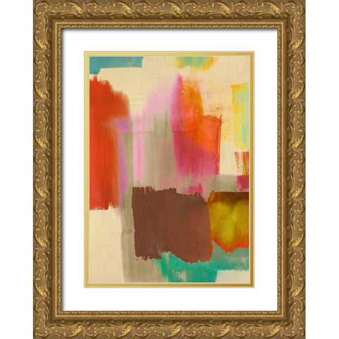 Colorful Sensation I Gold Ornate Wood Framed Art Print with Double Matting by Rivieri, Asia