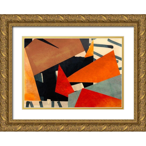 Spirit of BeBop Gold Ornate Wood Framed Art Print with Double Matting by Bacci, Leonardo