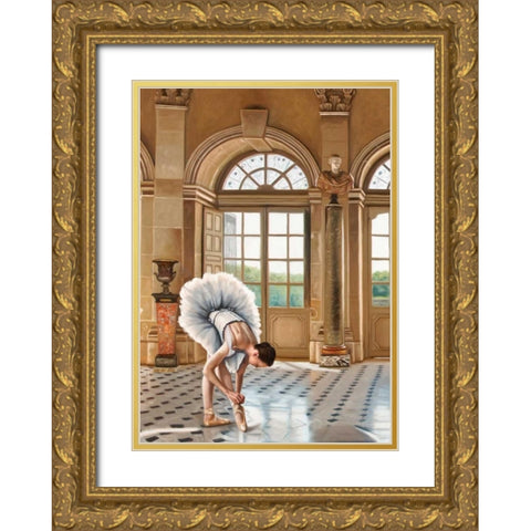 In the Grand Palace I - detail Gold Ornate Wood Framed Art Print with Double Matting by Benson, Pierre