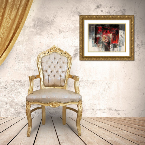 Di vino e sole Gold Ornate Wood Framed Art Print with Double Matting by Censini, Giuliano