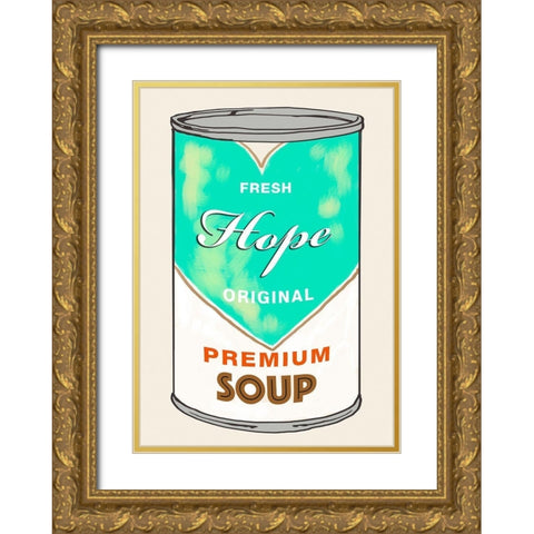 Hope Soup Gold Ornate Wood Framed Art Print with Double Matting by Beyon, Carlos