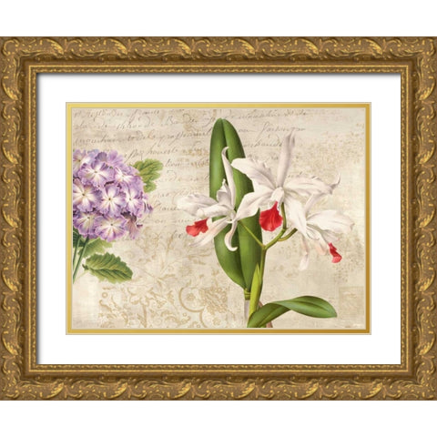 Botanique Moderne III Gold Ornate Wood Framed Art Print with Double Matting by Dellal, Remy