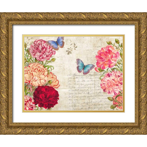 Botanique Moderne IV Gold Ornate Wood Framed Art Print with Double Matting by Dellal, Remy