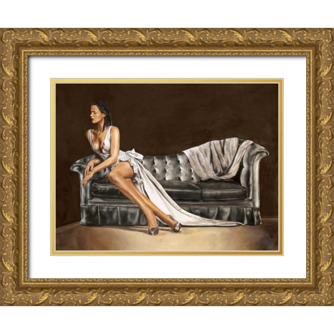 Caprice Gold Ornate Wood Framed Art Print with Double Matting by Ciccone, Emilio