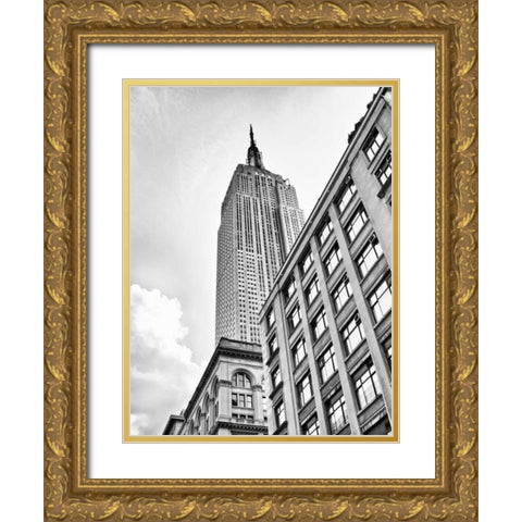 New York sky Gold Ornate Wood Framed Art Print with Double Matting by Gagliardi, Giovanni