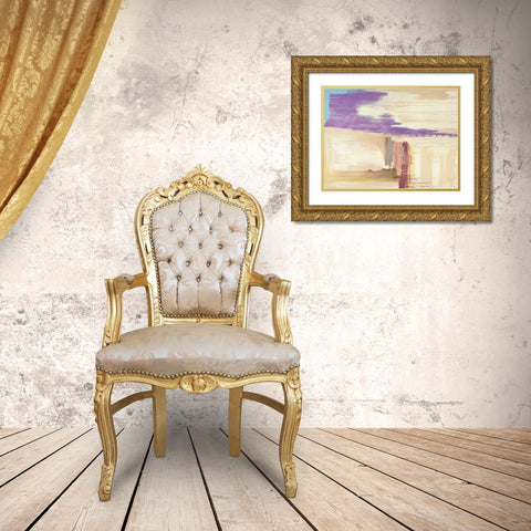 Estrellas Gold Ornate Wood Framed Art Print with Double Matting by Corrado, Italo