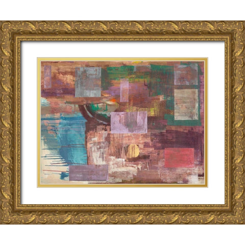 Kaleidos Gold Ornate Wood Framed Art Print with Double Matting by Corrado, Italo