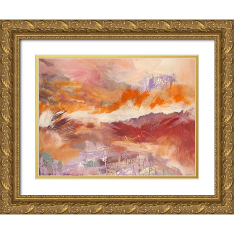 Iride Gold Ornate Wood Framed Art Print with Double Matting by Corrado, Italo
