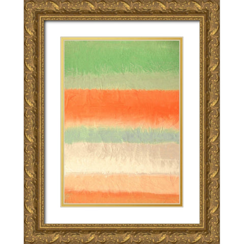 Haiku VII Gold Ornate Wood Framed Art Print with Double Matting by Corrado, Italo