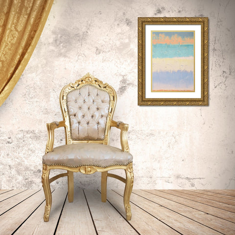 Haiku VIII Gold Ornate Wood Framed Art Print with Double Matting by Corrado, Italo