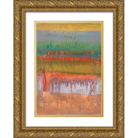 Geo III Gold Ornate Wood Framed Art Print with Double Matting by Corrado, Italo