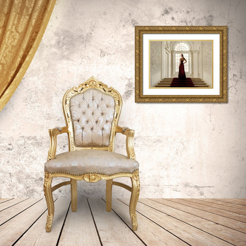 Remembering the Dance Gold Ornate Wood Framed Art Print with Double Matting by Silver, John