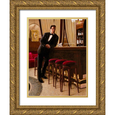 In the Mood for Love I Gold Ornate Wood Framed Art Print with Double Matting by Silver, John