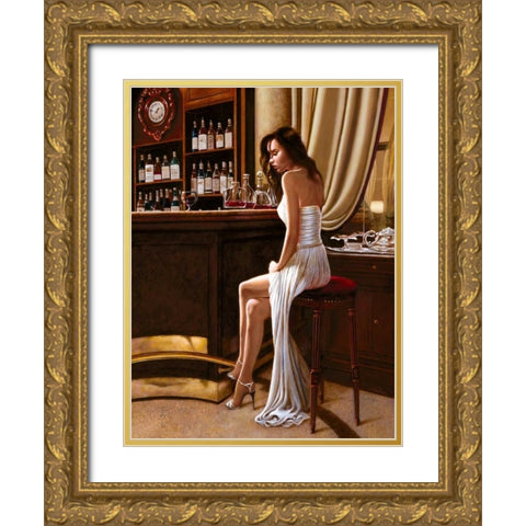In the Mood for Love II Gold Ornate Wood Framed Art Print with Double Matting by Silver, John