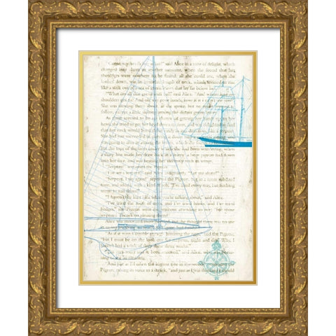 Classic Sailing II Gold Ornate Wood Framed Art Print with Double Matting by Joannoo