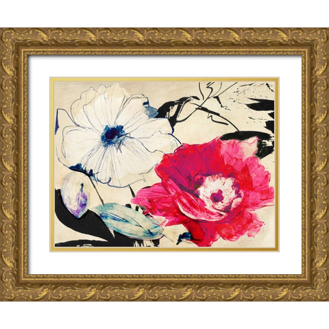 Colorful Composition II Gold Ornate Wood Framed Art Print with Double Matting by Parr, Kelly