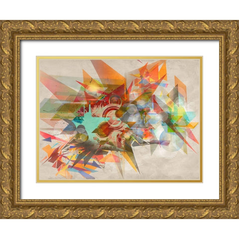 Machinery in Motion Gold Ornate Wood Framed Art Print with Double Matting by Kaj, Rama
