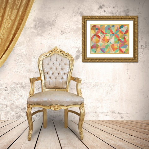 Chromatic Adventures Gold Ornate Wood Framed Art Print with Double Matting by Kaj, Rama