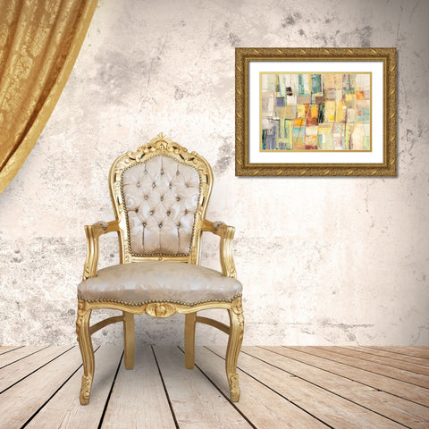Colori di Primavera Gold Ornate Wood Framed Art Print with Double Matting by Lucas