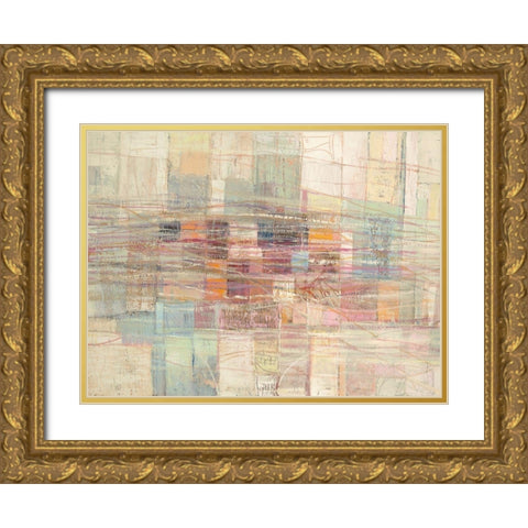 Citta lontana Gold Ornate Wood Framed Art Print with Double Matting by Lucas