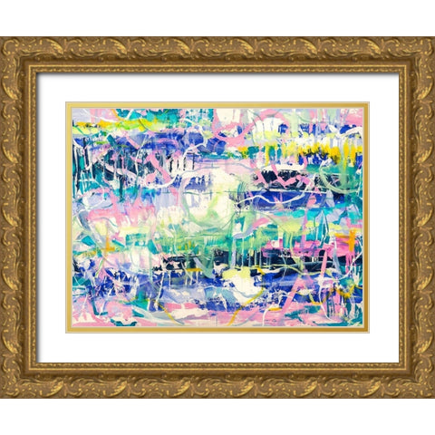 Ipanema Gold Ornate Wood Framed Art Print with Double Matting by Lucas