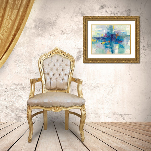 Di sera sul mare Gold Ornate Wood Framed Art Print with Double Matting by Lucas