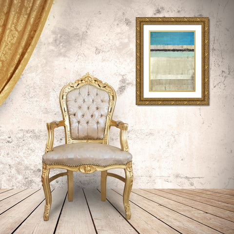 Horizon #1 Gold Ornate Wood Framed Art Print with Double Matting by Maun, Ludwig