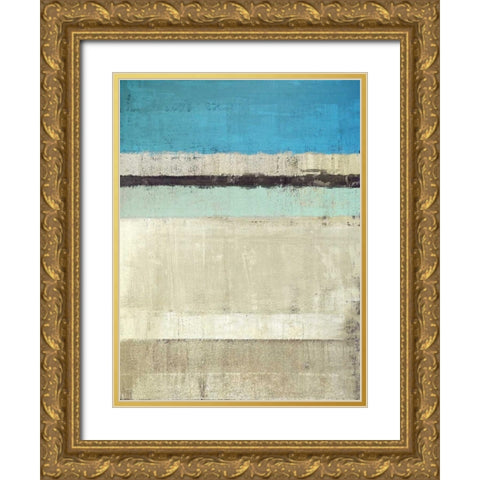 Horizon #1 Gold Ornate Wood Framed Art Print with Double Matting by Maun, Ludwig