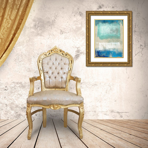 Magic Sea Gold Ornate Wood Framed Art Print with Double Matting by Ludwig, Maun