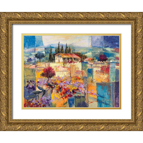 Racconto destate Gold Ornate Wood Framed Art Print with Double Matting by Florio, Luigi