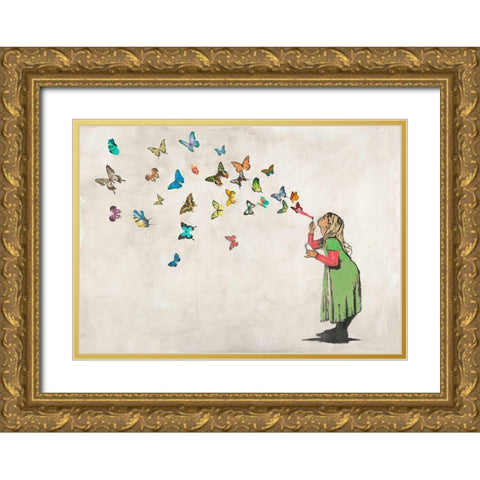 A thing of beauty... Gold Ornate Wood Framed Art Print with Double Matting by Masterfunk Collective