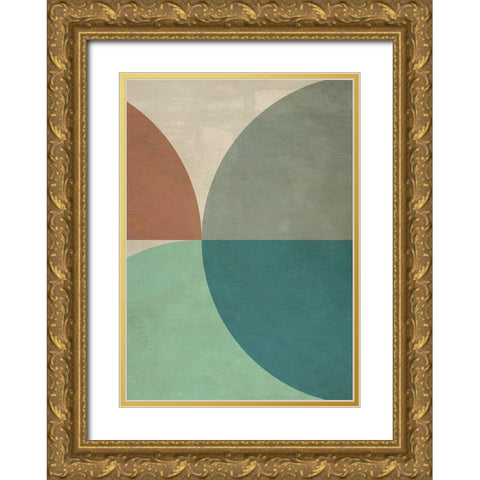 Sealand Gold Ornate Wood Framed Art Print with Double Matting by Nava, Sandro