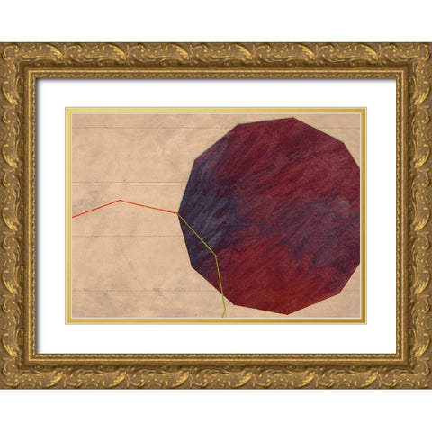 Forma I Gold Ornate Wood Framed Art Print with Double Matting by Novello, Patrizia