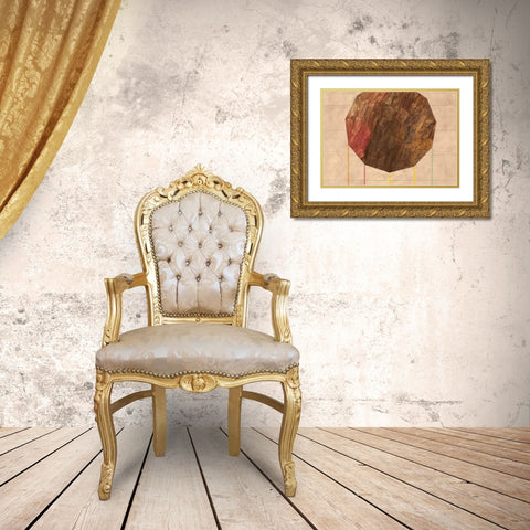 Forma II Gold Ornate Wood Framed Art Print with Double Matting by Novello, Patrizia