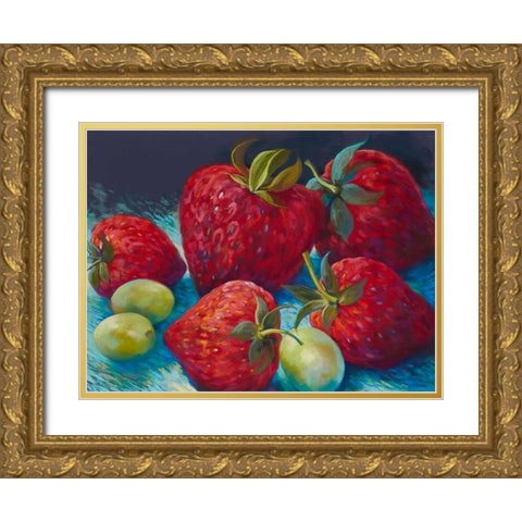 Lush Gold Ornate Wood Framed Art Print with Double Matting by Whatmore, Nel