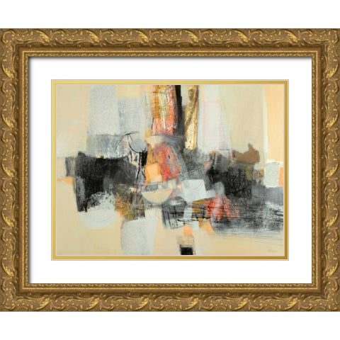 Câ€™era una volta Gold Ornate Wood Framed Art Print with Double Matting by Piovan, Maurizio