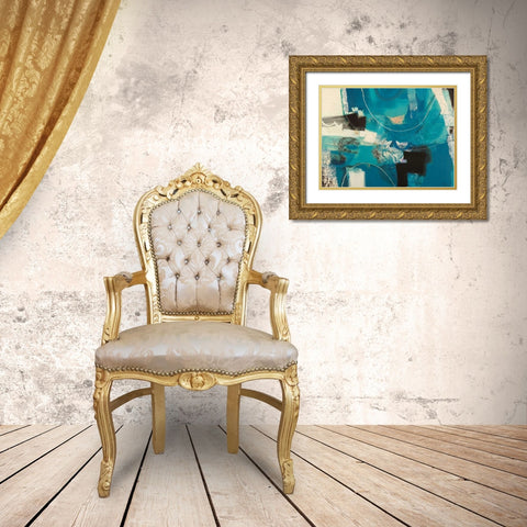 Un viaggio Gold Ornate Wood Framed Art Print with Double Matting by Piovan, Maurizio